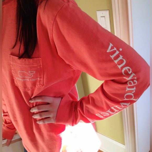 VineYard Vines Pre-Owned Women's Unisex
Whale Long-Sleeve Tee Coral Sz Medium - Picture 7 of 9